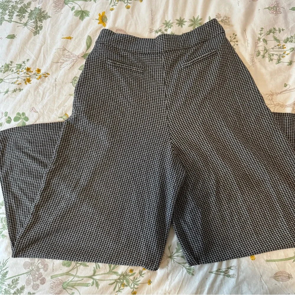 Free People Houndstooth Pants with Button Detail - Picture 5 of 9